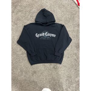 Black Y2K Design Grand Canyon Hoodie